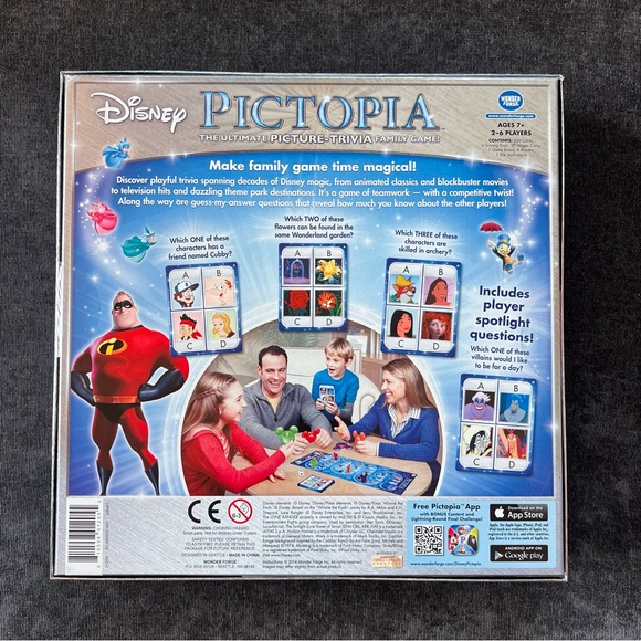 NIB Disney Pictopia Family Picture-Trivia Game - Picture 3 of 5
